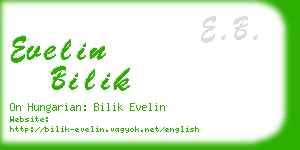 evelin bilik business card